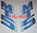 Tankstickers wit/blauw Honda MT5