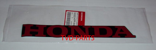 Sticker Honda rood/zwart 28cm lang 3,5 cm hoog