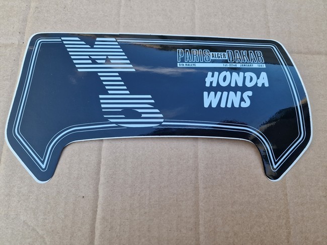 Sticker voorkap Honda MT zwart Paris Dakar