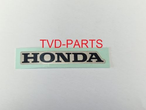 Sticker Honda zwart met zilvere rand 50mm origineel